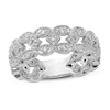 Thumbnail Image 1 of Marquise Shape Vintage Diamond Band 1/2 ct tw Round 14K White Gold