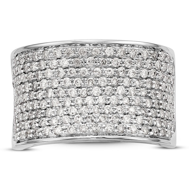 Main Image 3 of Micro Pave Diamond Band 1 ct tw Round 14K White Gold