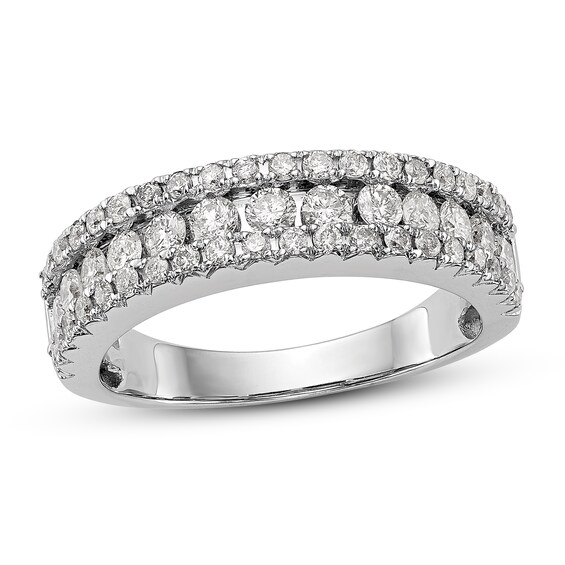 Jared The Galleria Of Jewelry Diamond Band 1 ct tw Round 14K White Gold