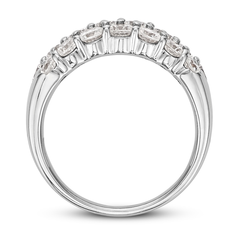 Main Image 2 of 3 Row Diamond Band 2-1/2 ct tw Round 14K White Gold
