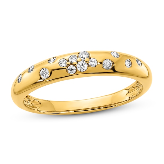 Jared The Galleria Of Jewelry Diamond Sprinkle Ring 1/6 ct tw Round 14K Yellow Gold