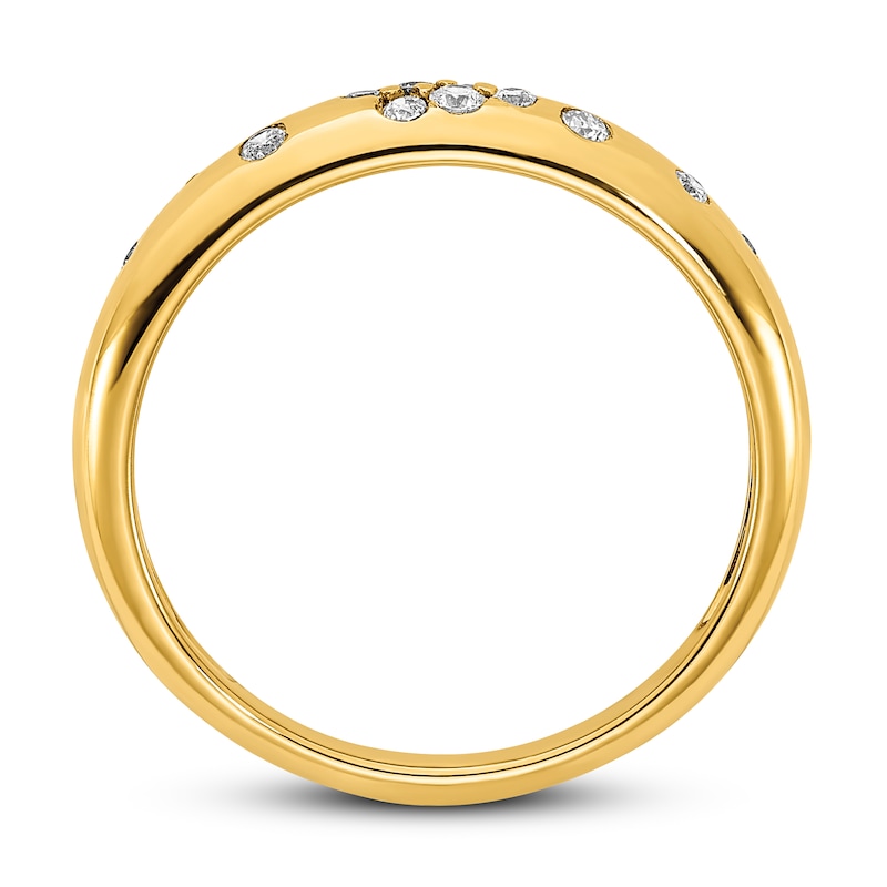 Main Image 2 of Diamond Sprinkle Ring 1/6 ct tw Round 14K Yellow Gold