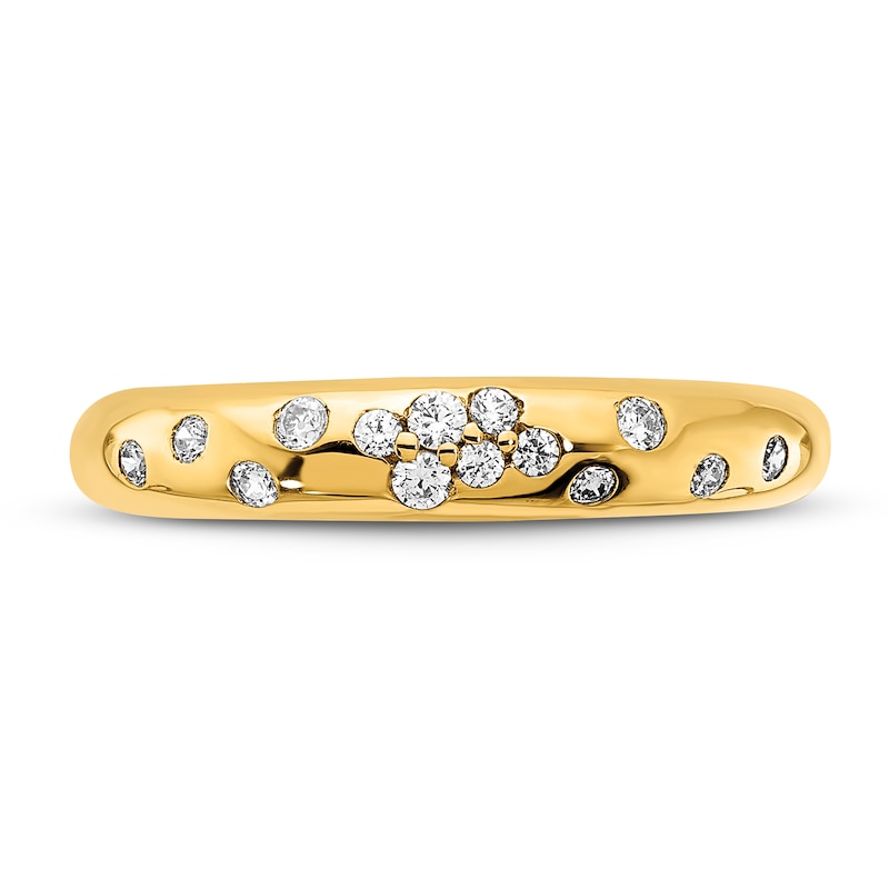 Main Image 3 of Diamond Sprinkle Ring 1/6 ct tw Round 14K Yellow Gold
