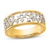 Thumbnail Image 0 of Diamond Cluster Open Ring 1/3 ct tw Round 14K Yellow Gold