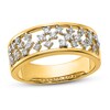 Thumbnail Image 0 of Diamond Cluster Open Ring 1/3 ct tw Round 14K Yellow Gold