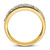 Thumbnail Image 1 of Diamond Cluster Open Ring 1/3 ct tw Round 14K Yellow Gold