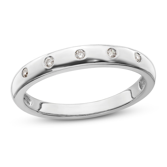 Jared The Galleria Of Jewelry 5-stone Diamond Ring 1/20 ct tw Round 14K White Gold