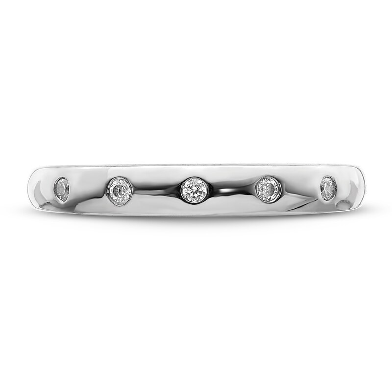 5-stone Diamond Ring 1/20 ct tw Round 14K White Gold
