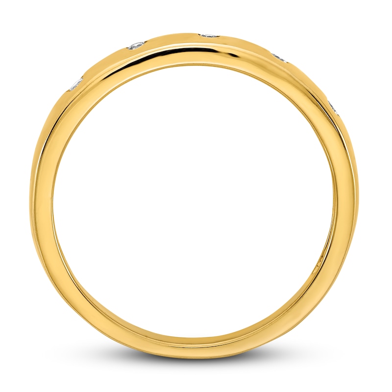 Main Image 2 of 5-stone Diamond Ring 1/20 ct tw Round 14K Yellow Gold