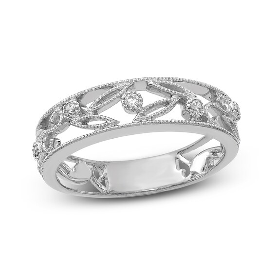 Jared The Galleria Of Jewelry Diamond Ring 1/20 ct tw Round 14K White Gold