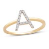 Thumbnail Image 0 of Diamond Letter A Ring 1/10 ct tw 10K Yellow Gold