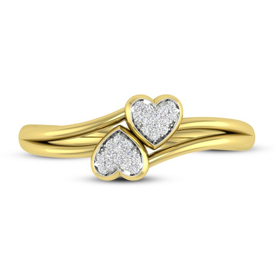 Jared The Galleria Of Jewelry Diamond Ring 1/20 ct tw Round 10K Yellow Gold