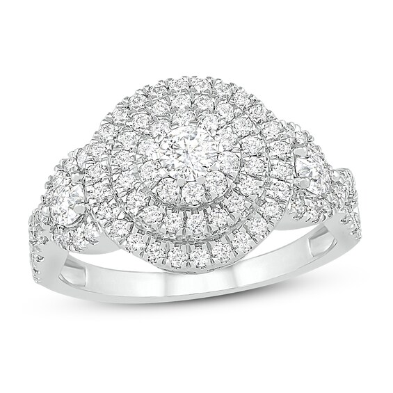 Jared The Galleria Of Jewelry Diamond Ring 1 ct tw Round 14K White Gold