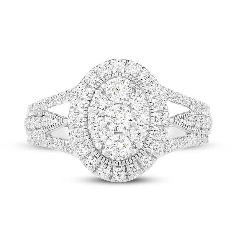 Main Image 2 of Diamond Ring 1 ct tw Round 14K White Gold