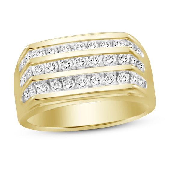 Jared The Galleria Of Jewelry Diamond Wedding Band 1 ct tw Round 10K Yellow Gold