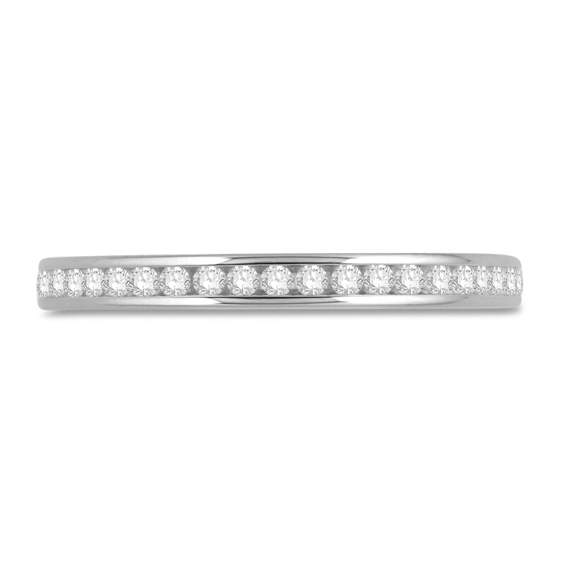 Main Image 2 of Diamond Eternity Band 1/2 ct tw Round 14K White Gold
