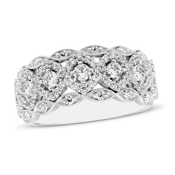 Jared The Galleria Of Jewelry Diamond Ring 1 ct tw Round 14K White Gold