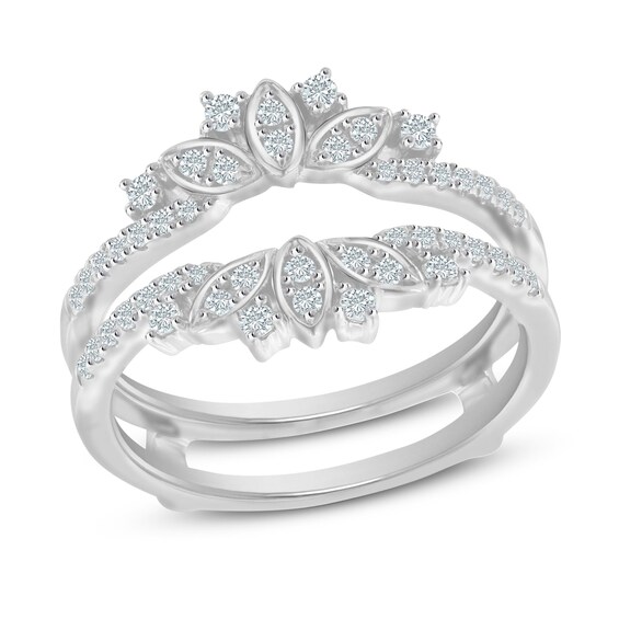 Jared The Galleria Of Jewelry Diamond Enhancer Ring 3/8 ct tw Round 14K White Gold