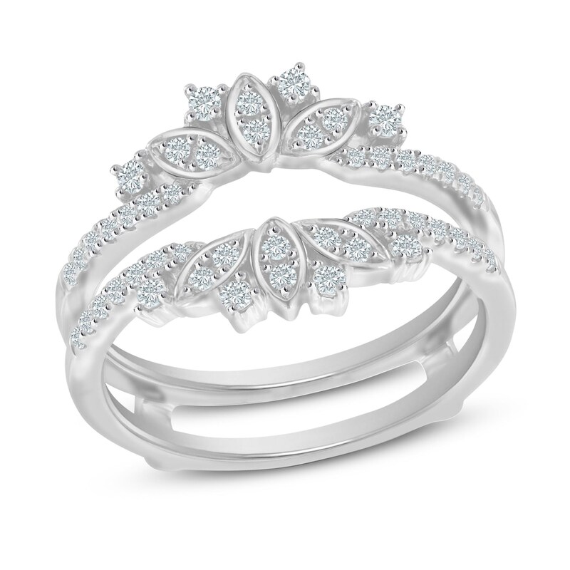 Main Image 1 of Diamond Enhancer Ring 3/8 ct tw Round 14K White Gold