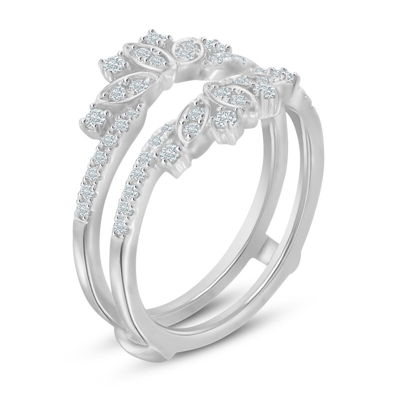 Main Image 2 of Diamond Enhancer Ring 3/8 ct tw Round 14K White Gold