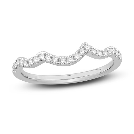 Jared The Galleria Of Jewelry Diamond Wedding Band 1/5 ct tw Round 14K White Gold