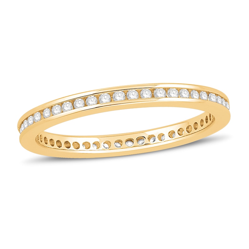 Main Image 1 of Diamond Eternity Band 1/4 ct tw Round 14K Yellow Gold