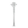 Diamond Promise Ring 3/8 ct tw Round/Baguette/Princess 10K White Gold