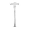 Thumbnail Image 2 of Diamond Promise Ring 1/6 ct tw Oval/Round/Baguette 10K White Gold