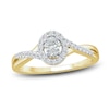 Thumbnail Image 1 of Diamond Ring 3/8 ct tw Oval/Round 10K Yellow Gold