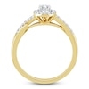 Thumbnail Image 2 of Diamond Ring 3/8 ct tw Oval/Round 10K Yellow Gold