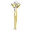 Thumbnail Image 3 of Diamond Ring 3/8 ct tw Oval/Round 10K Yellow Gold