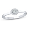 Thumbnail Image 1 of Diamond Ring 1/6 ct tw Oval/Round 10K White Gold