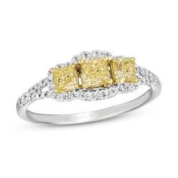 Le Vian Sunny Yellow Diamond Ring 7/8 ct tw 14K Two-Tone Gold