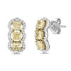 Thumbnail Image 1 of Le Vian Sunny Yellow Diamond Earrings 1 5/8 ct tw 14K White Gold