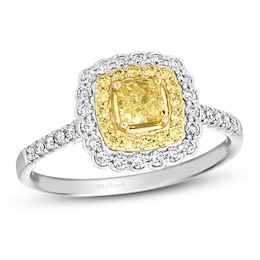 Le Vian Sunny Yellow Diamond Ring 3/4 ct tw 14K Two-Tone Gold