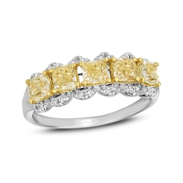 Le Vian Sunny Yellow Diamond Ring 1-5/8 ct tw 14K Two-Tone Gold
