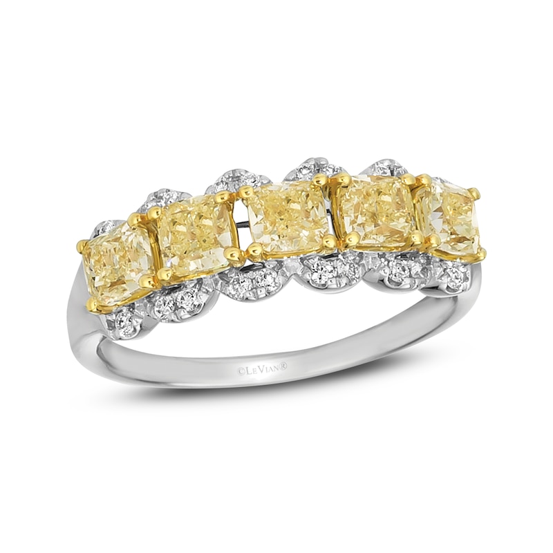 Main Image 1 of Le Vian Sunny Yellow Diamond Ring 1-5/8 ct tw 14K Vanilla Gold