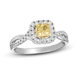 Le Vian Sunny Yellow Diamond Ring 3/4 ct tw 14K Two-Tone Gold