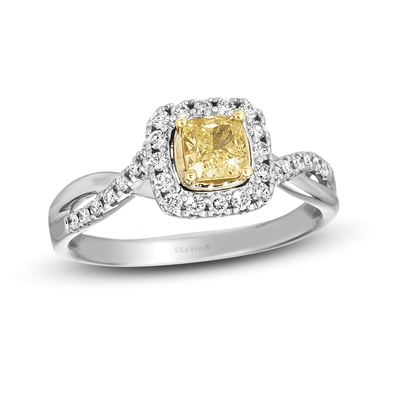 Le Vian Sunny Yellow Diamond Ring 3/4 ct tw 14K Vanilla Gold