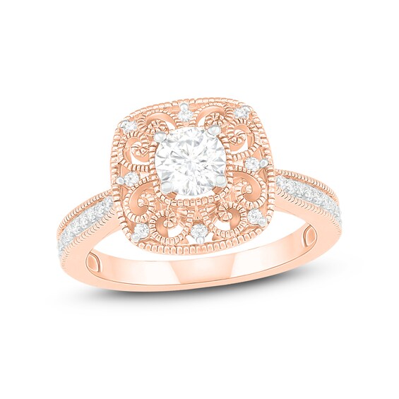 Jared The Galleria Of Jewelry Diamond Ring 1/2 ct tw Round 14K Rose Gold