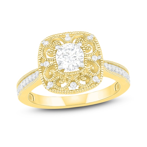 Jared The Galleria Of Jewelry Diamond Ring 1/2 ct tw Round 14K Yellow Gold