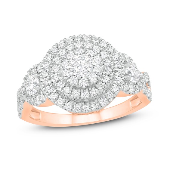 Jared The Galleria Of Jewelry Diamond Ring 1 ct tw Round 14K Rose Gold