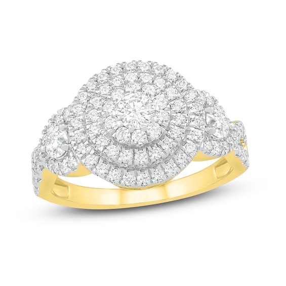Jared The Galleria Of Jewelry Diamond Ring 1 ct tw Round 14K Yellow Gold