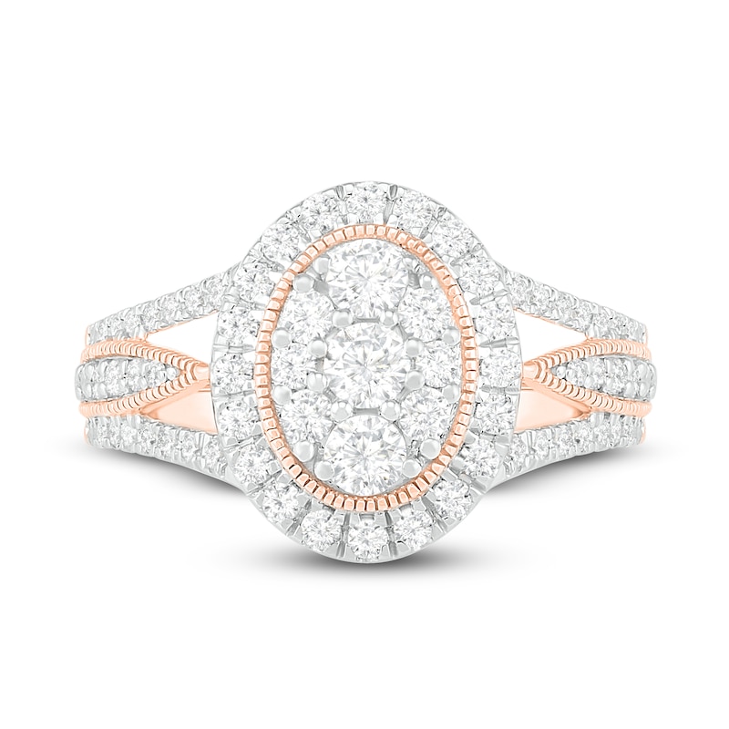 Main Image 2 of Diamond Ring 1 ct tw Round 14K Rose Gold