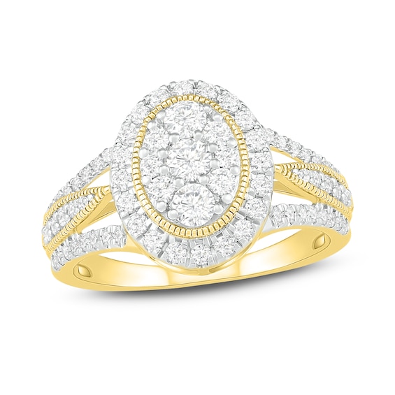 Jared The Galleria Of Jewelry Diamond Ring 1 ct tw Round 14K Yellow Gold