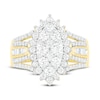 Thumbnail Image 2 of Diamond Ring 1-1/2 ct tw Round/Baguette 14K Yellow Gold