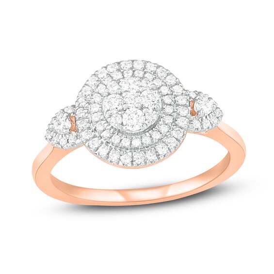 Jared The Galleria Of Jewelry Diamond Ring 1/2 ct tw Round 14K Rose Gold
