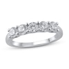 Thumbnail Image 1 of Lab-Grown Diamond Wedding Band 1 ct tw Round 14K White Gold
