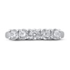Thumbnail Image 3 of Lab-Grown Diamond Wedding Band 1 ct tw Round 14K White Gold