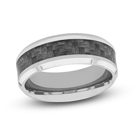 Jared The Galleria Of Jewelry Gray Wedding Band Stainless Steel 8mm